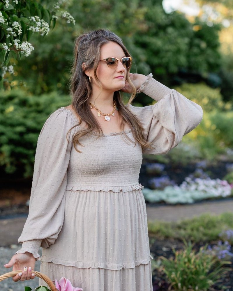 Leah Tarleton, founder and editor-in-chief, in a garden